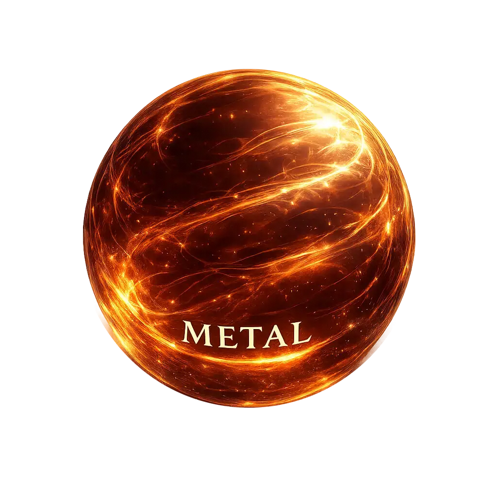 Metal orb